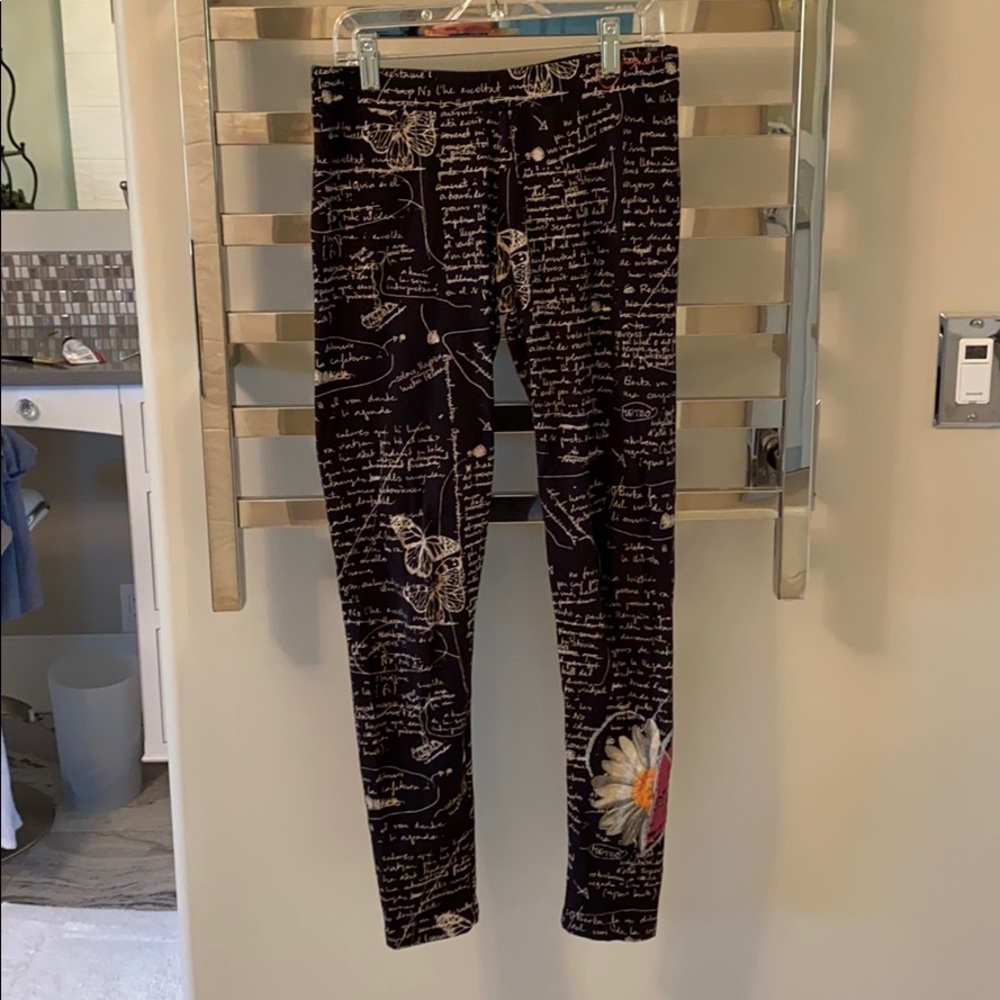 Designer Desigual Cotton Tights, Size M